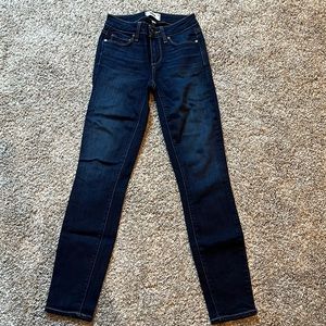 Paige jeans. Darker denim. Ladies 24”Waist. 26” inseam. Like new